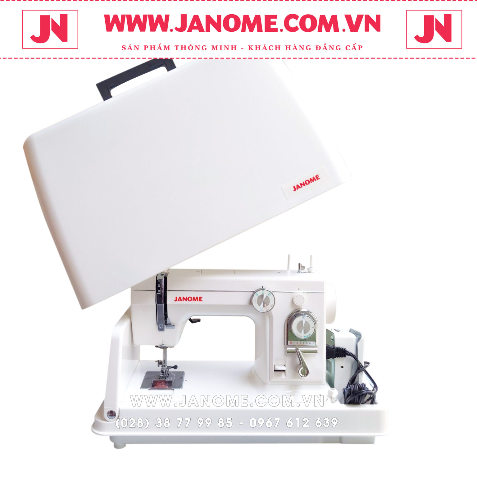 MÁY THÊU LẮC & MÁY MAY ĐA NĂNG JANOME 808A - WWW.JANOME.COM.VN