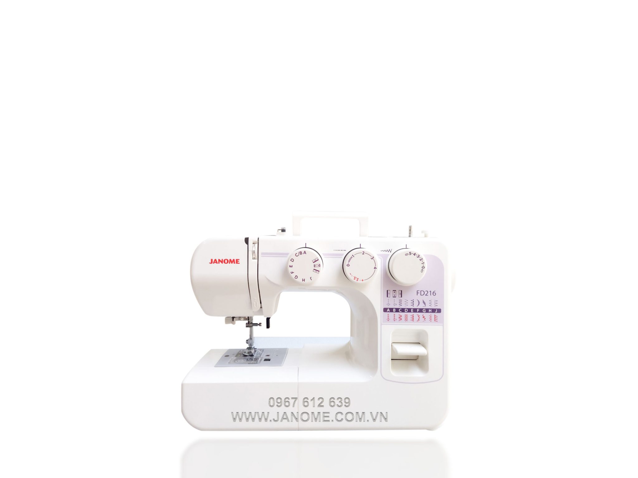 MÁY MAY GIA ĐÌNH JANOME JEM PLATINUM 720 ( ĐANG GIẢM GIÁ ) WWW.JANOME